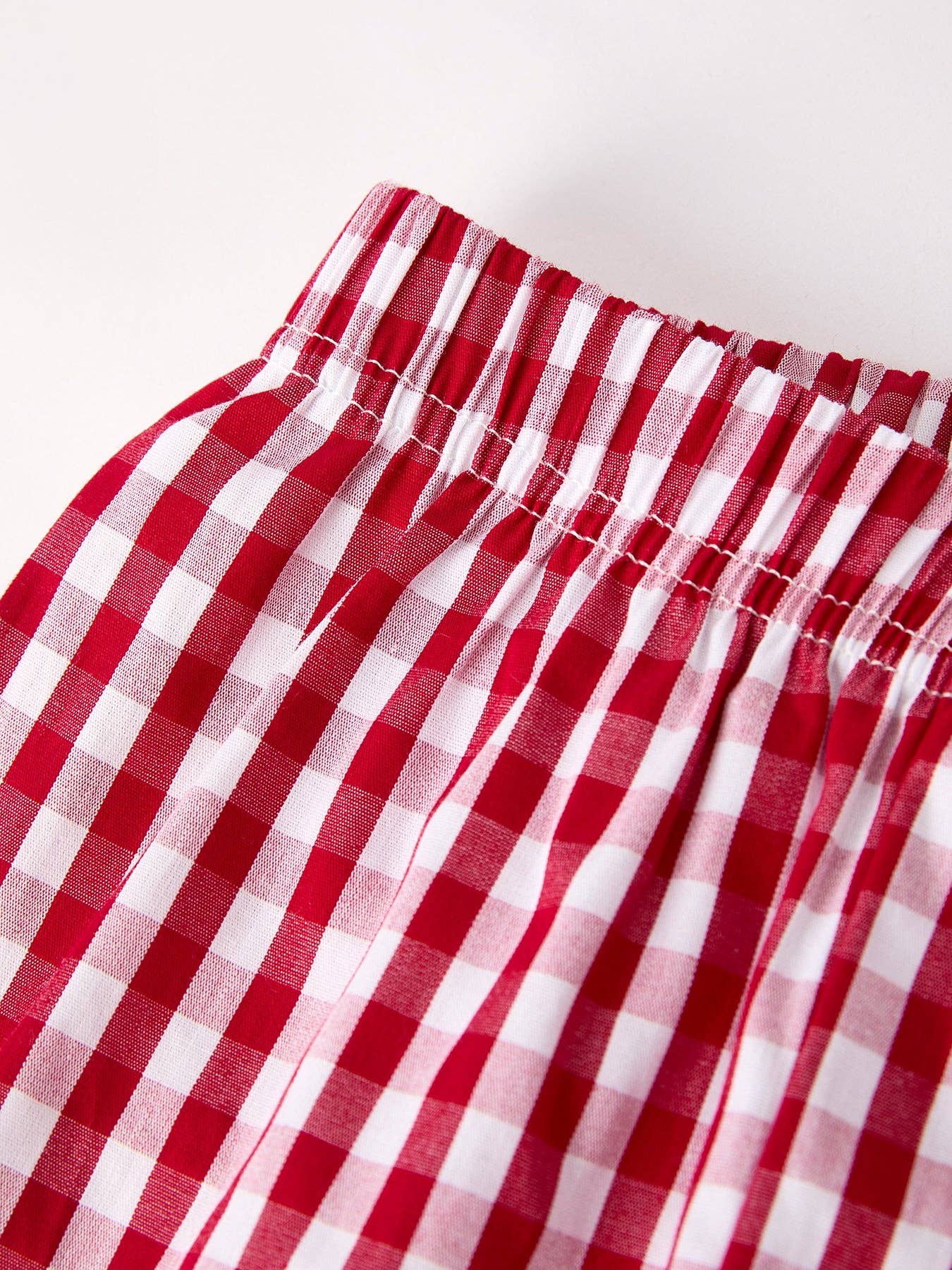 Red Smocked Church Boys Set
