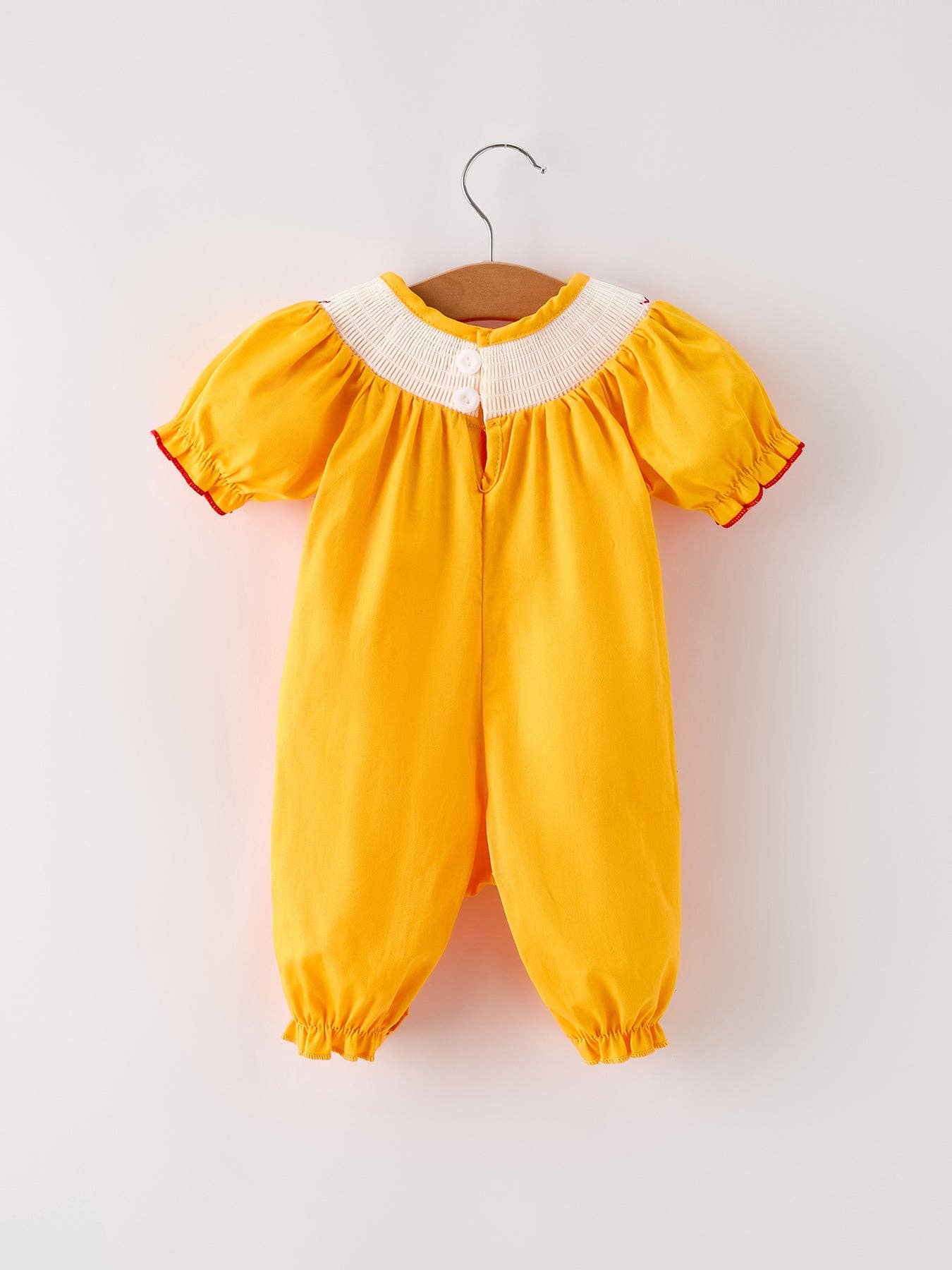 Fall Thanksgiving Smock Girl Romper