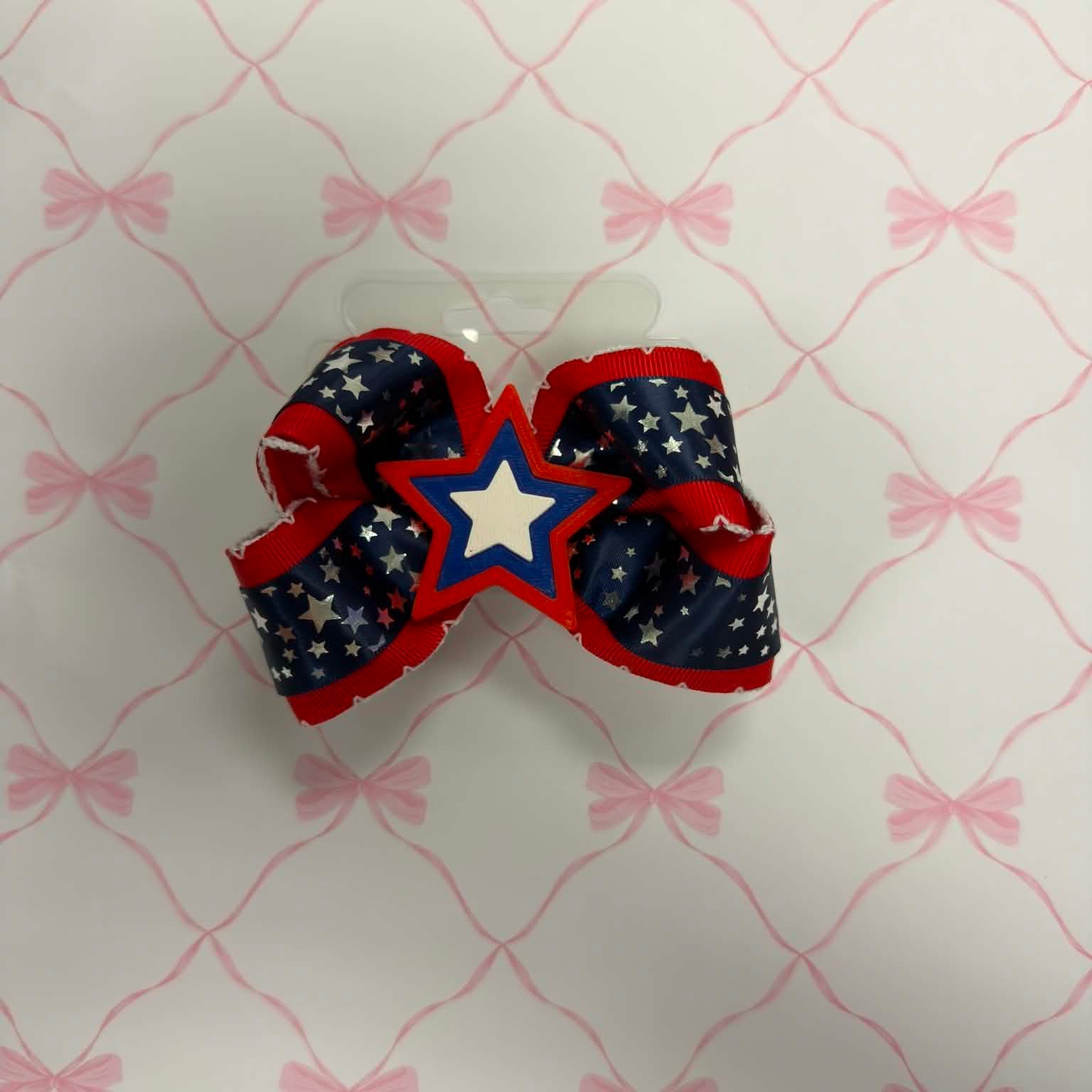 RWB Stars Hairbow