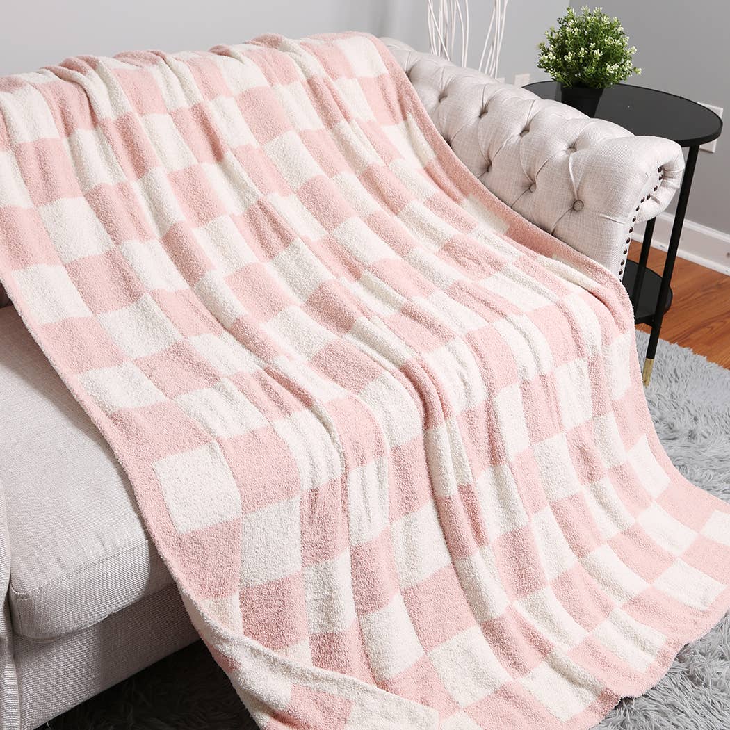 Checkerboard Adult Throw Blanket