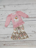 Cheetah Santa Ruffle Pants Set