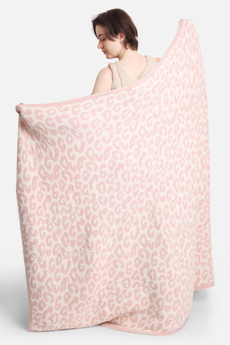Leopard Print Adult Soft Throw Blanket