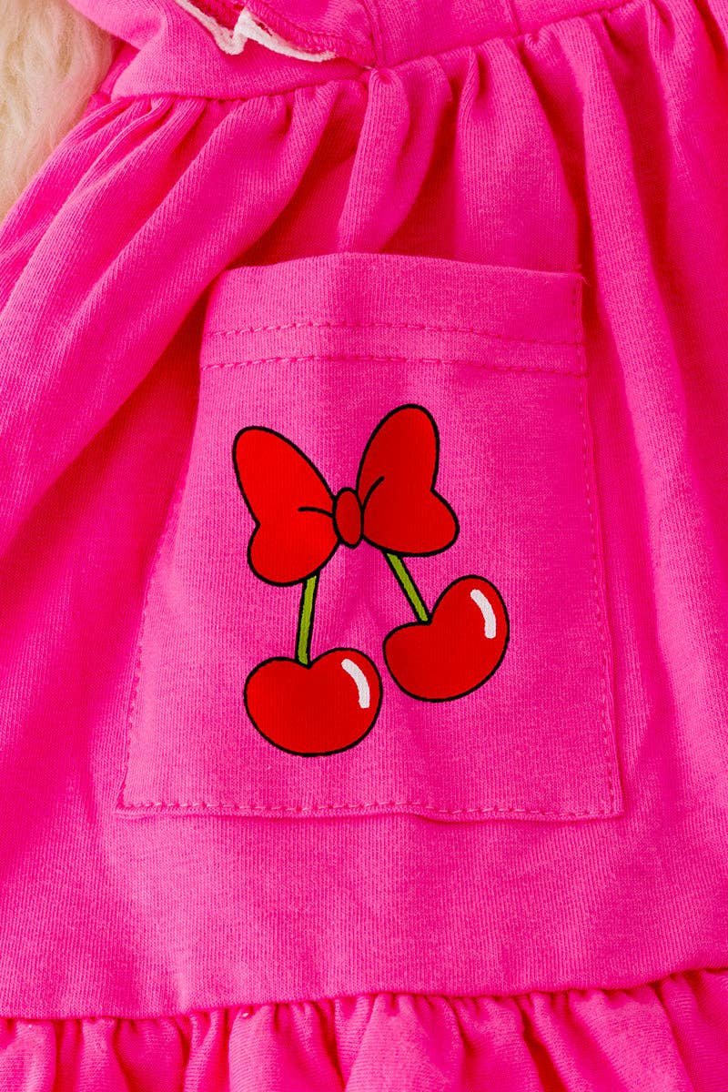 Cherry bubble shorts set