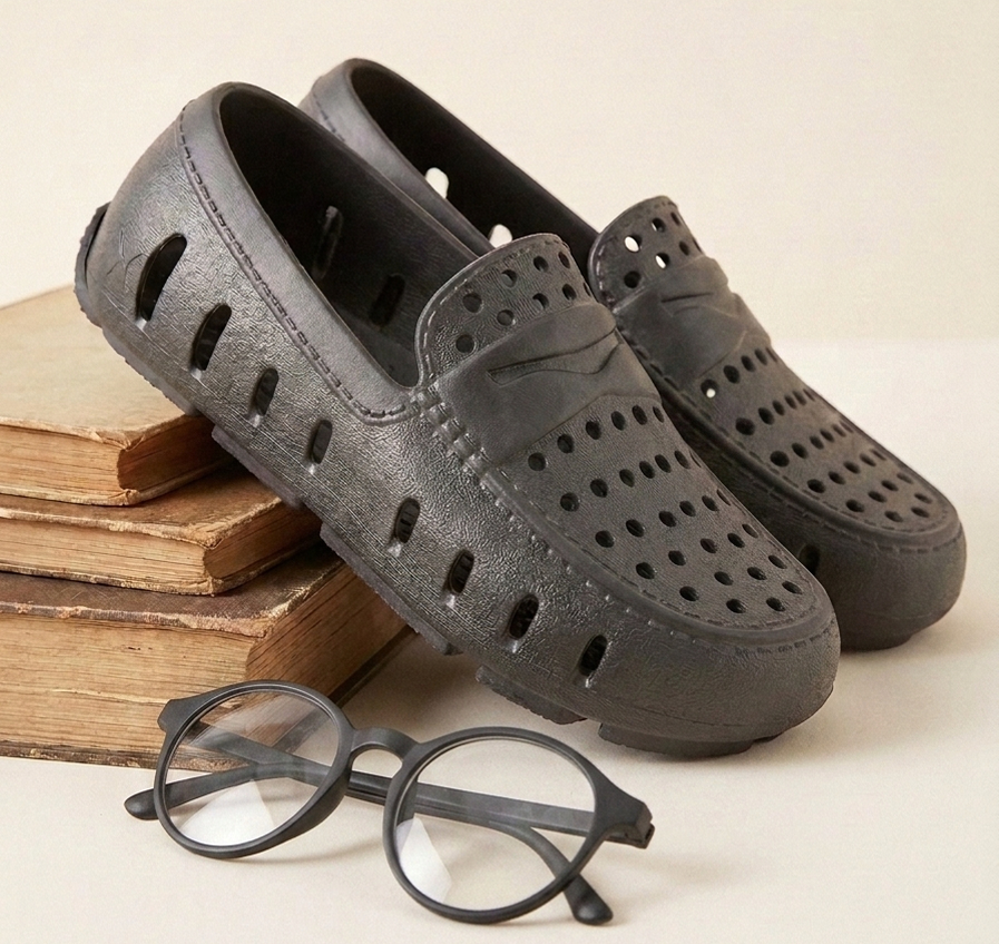 Kids Prodigy Black Asphalt Loafers