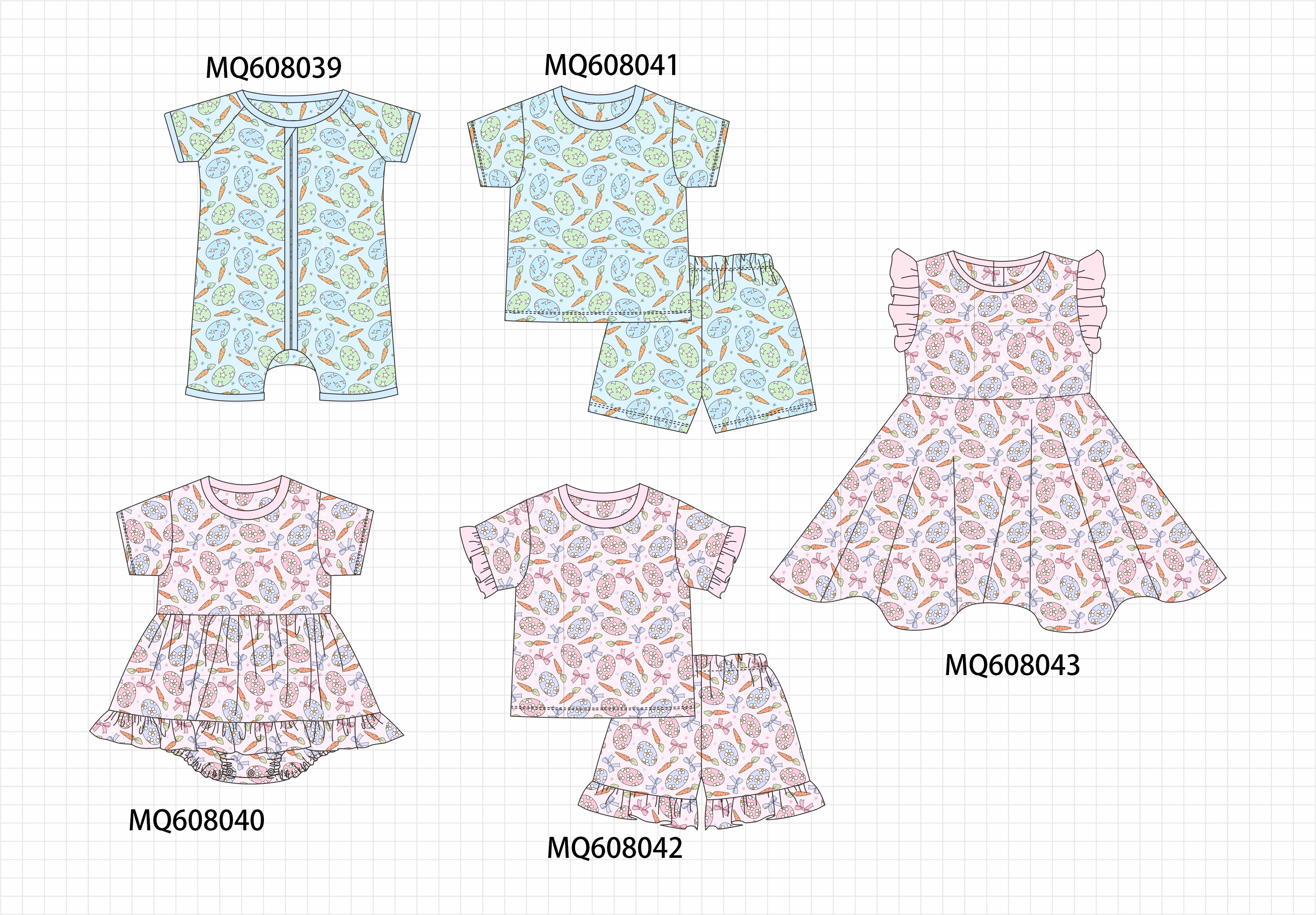 PO103 Blue&pink easter egg carrot bamboo collection