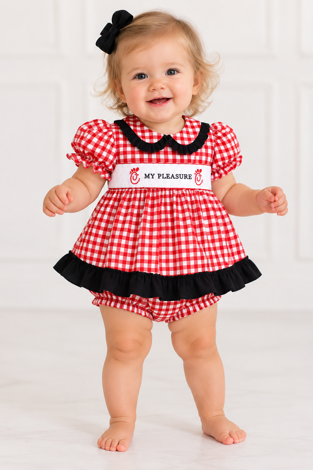 My Pleasure Gingham Bubble