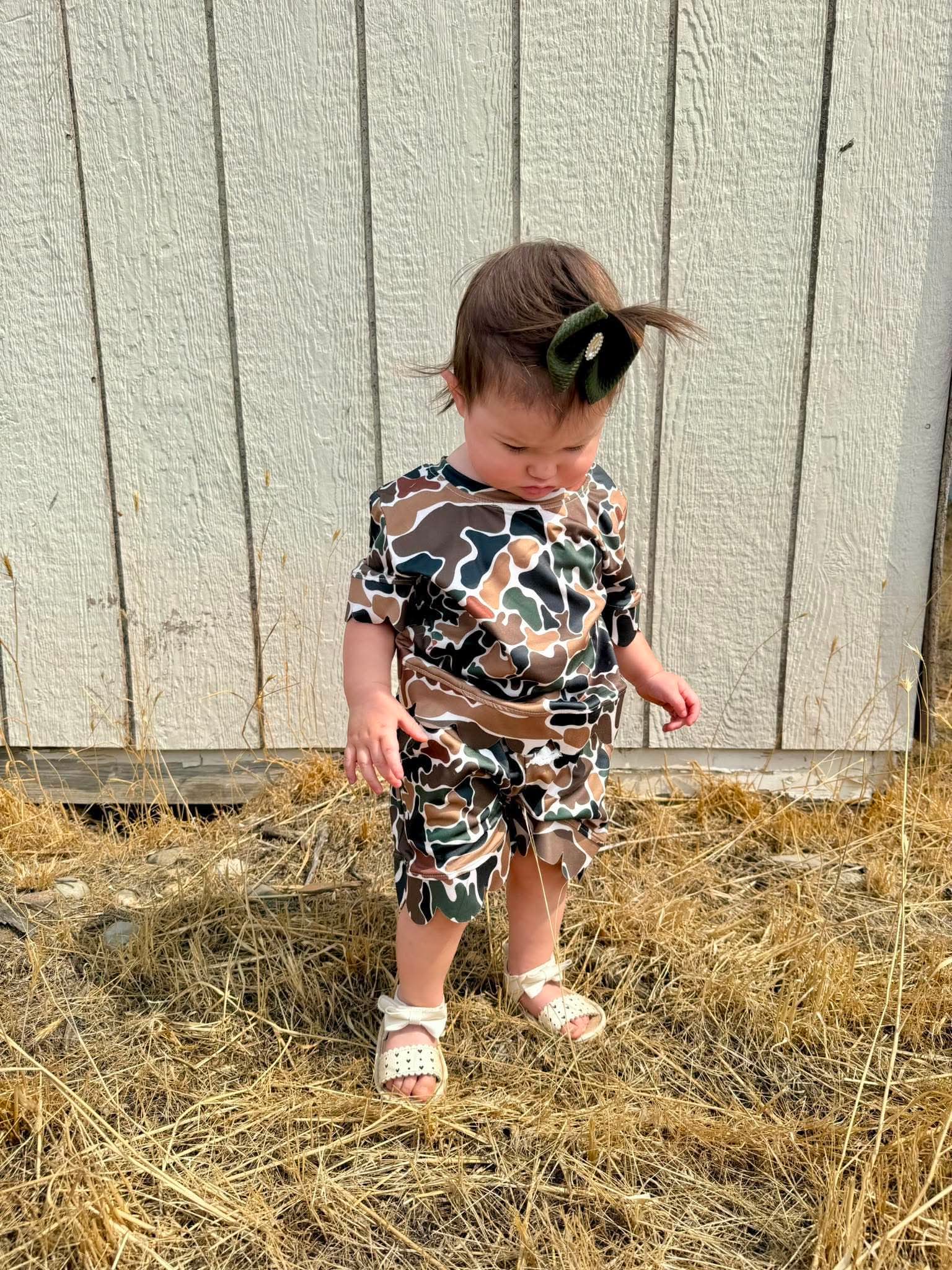 Camo Cutie Scalloped Set (FINAL SALE)