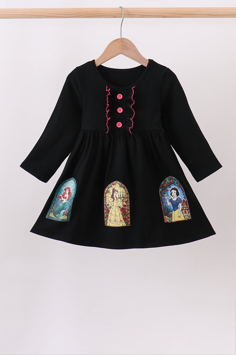 Black princess bamboo dress