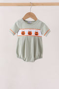 Green Pumpkin Smocked Bubble
