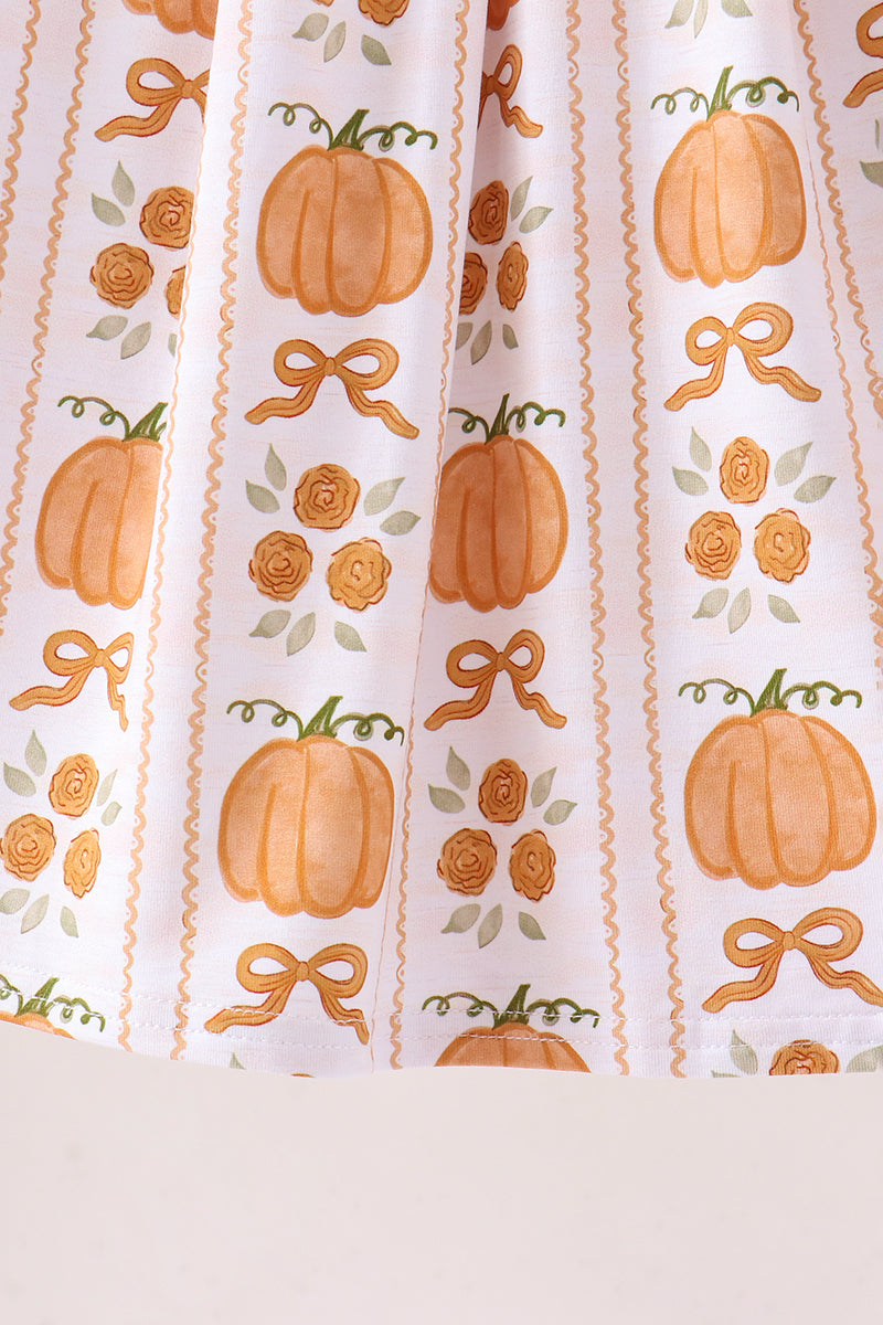 Pumpkin Bow Bamboo Dress