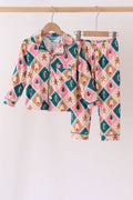 Green Gingerbread Bamboo Mom&me Pajama Set