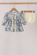 Vintage Floral Ruffle Bloomer Set