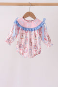 Pink Character Bow Embroidery Bubble