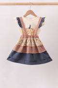 Pumpkin Floral Ruffle 2pc Set