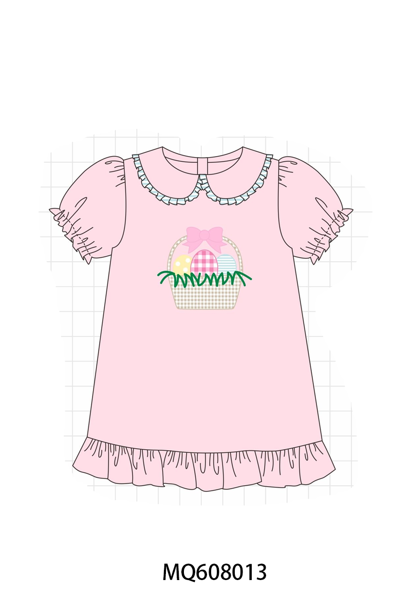 PO103 Pink&blue easter egg applique collection