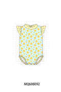 PO103 Yellow lemon print swimsuit collection