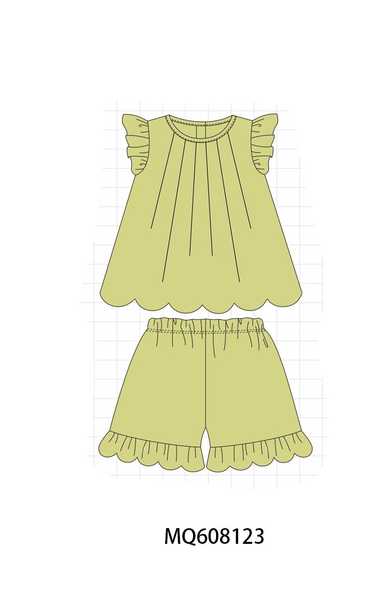 PO103 Sage ruffle collection