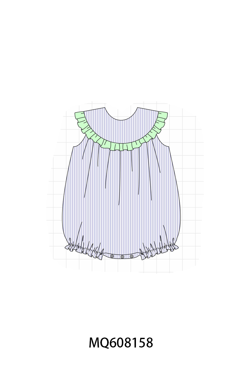PO103 Lavender seersucker ruffle collection