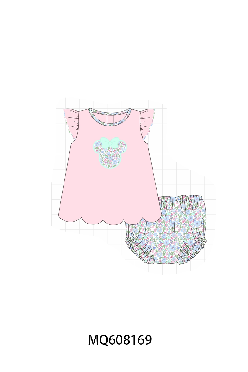 PO103 Pink&blue character applique collection