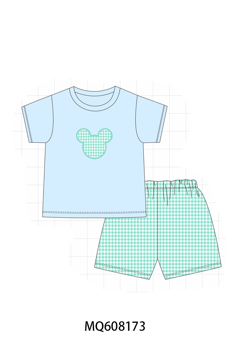 PO103 Pink&blue character applique collection