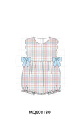 PO103 Multicolored gingham bow collection