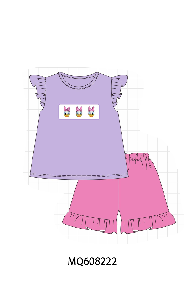 PO103 Blue&purple character embroidery collection