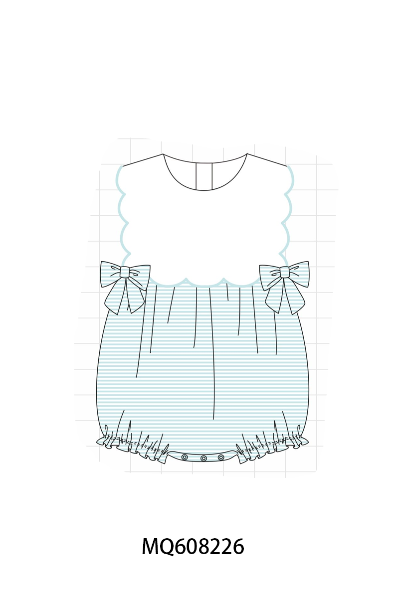 PO103 Blue stripe bow collection