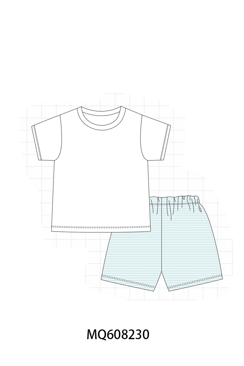 PO103 Blue stripe bow collection