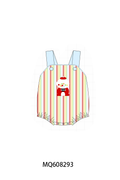 PO103 Blue gumball machine applique stripe collection
