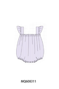 PO103 Purple stripe ruffle girl collection