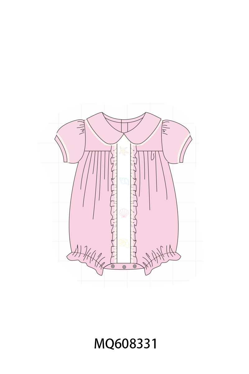 PO103 Pink starfish shell embroidery collection