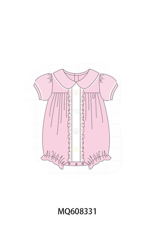 PO103 Pink starfish shell embroidery collection