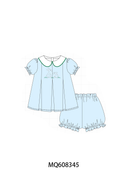 PO103 Blue easter bunny embroidery peter pan collection