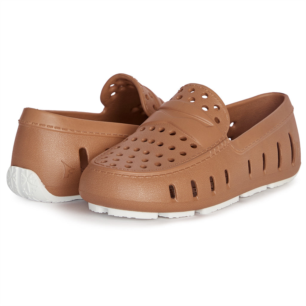 Kids Prodigy Tan Bright White Loafers