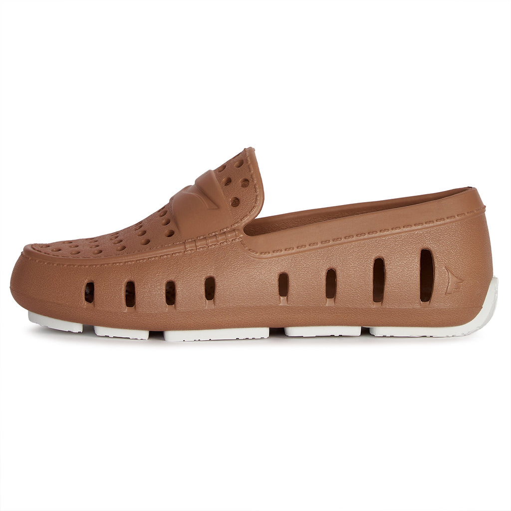 Kids Prodigy Tan Bright White Loafers