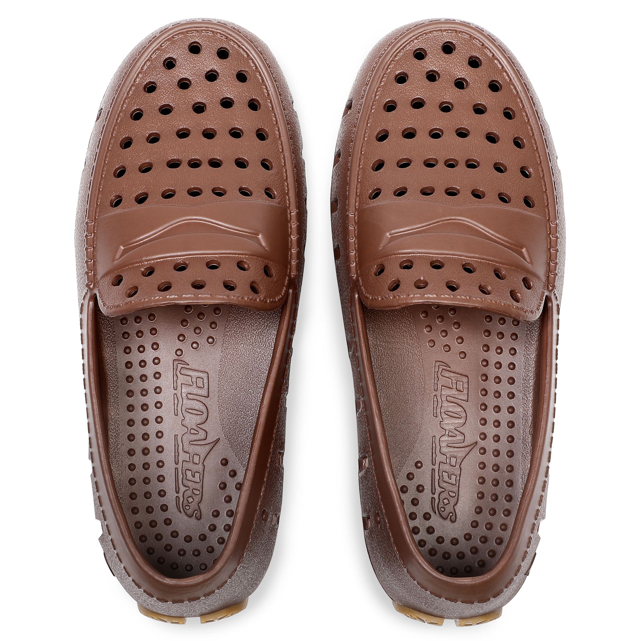 Kids Prodigy Driftwood Brown Gum Loafers