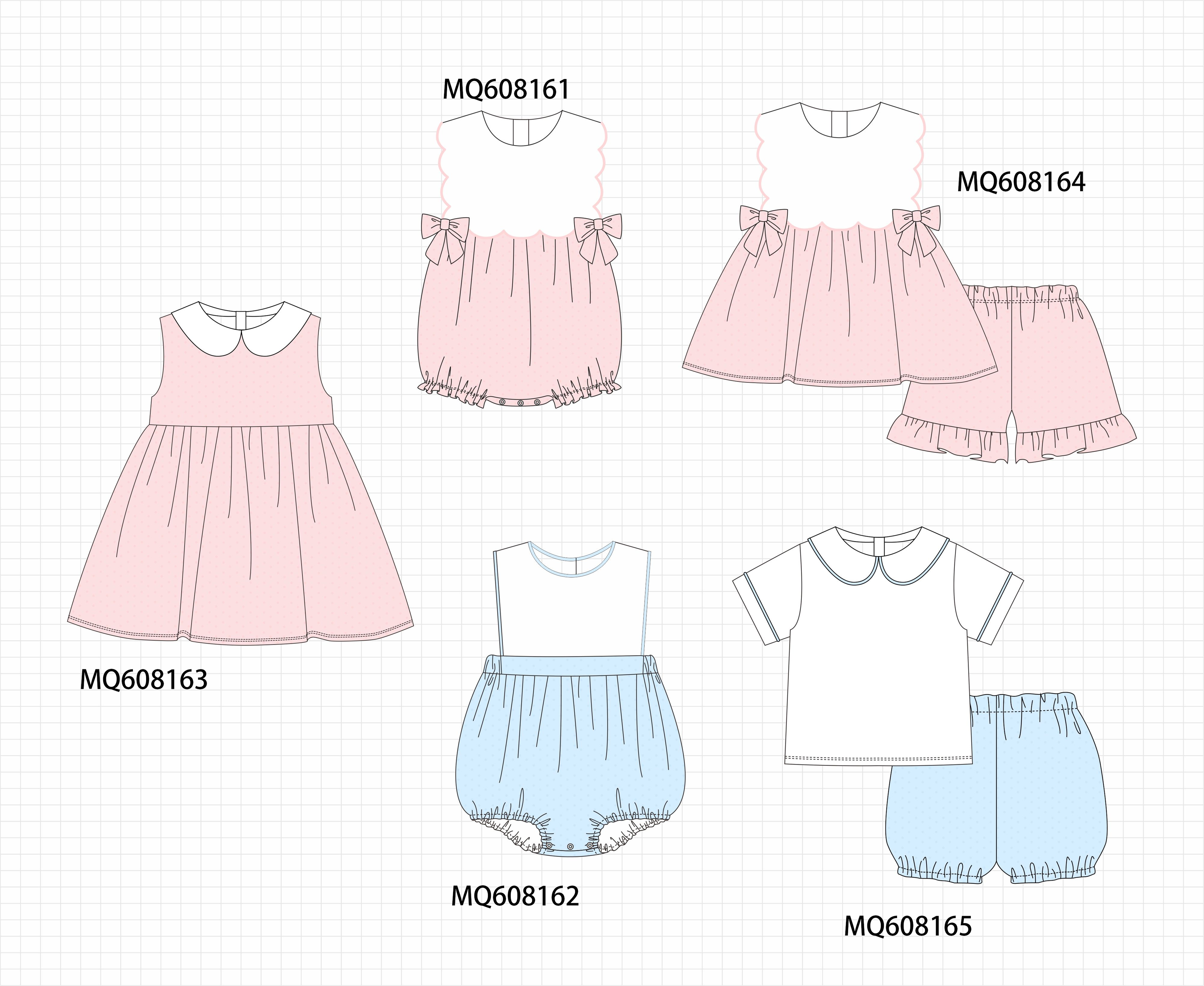 PO103 Pink&blue swiss dot collection