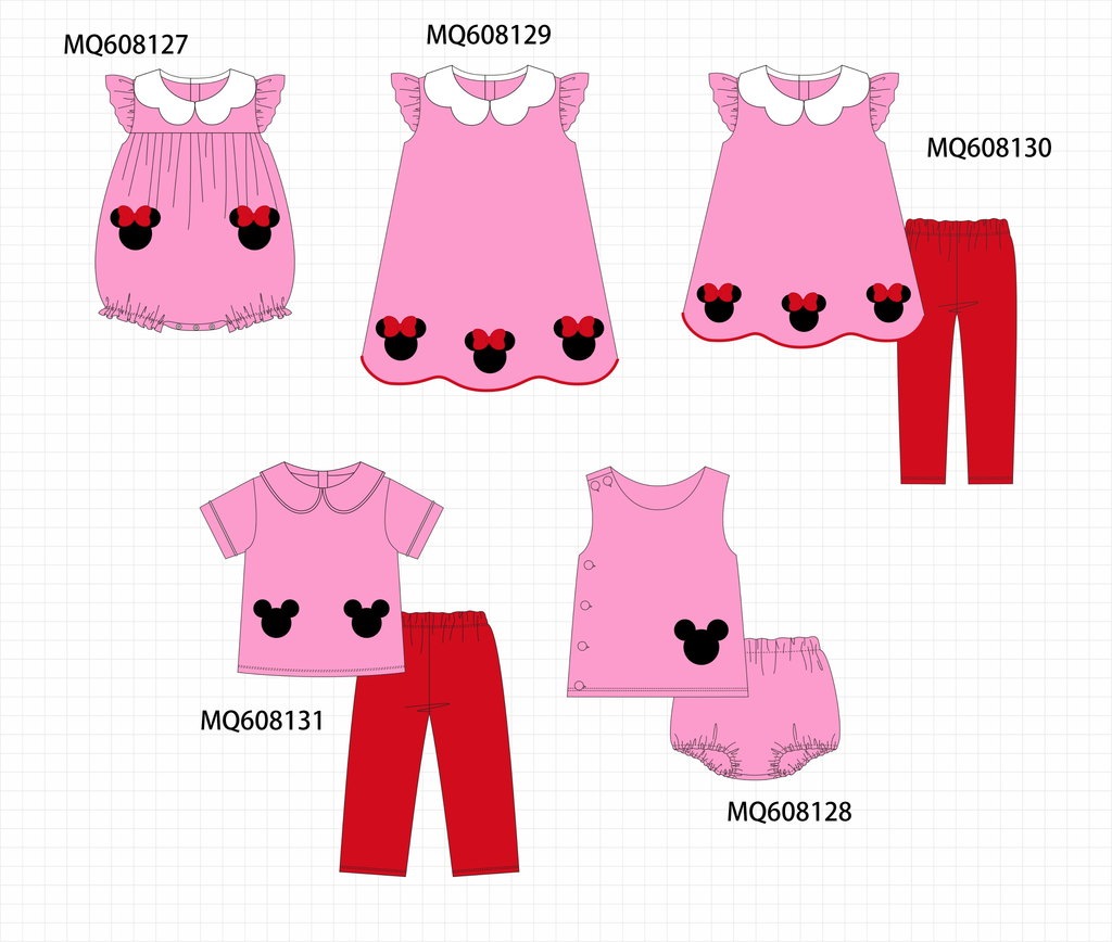 PO103 Pink character applique collection