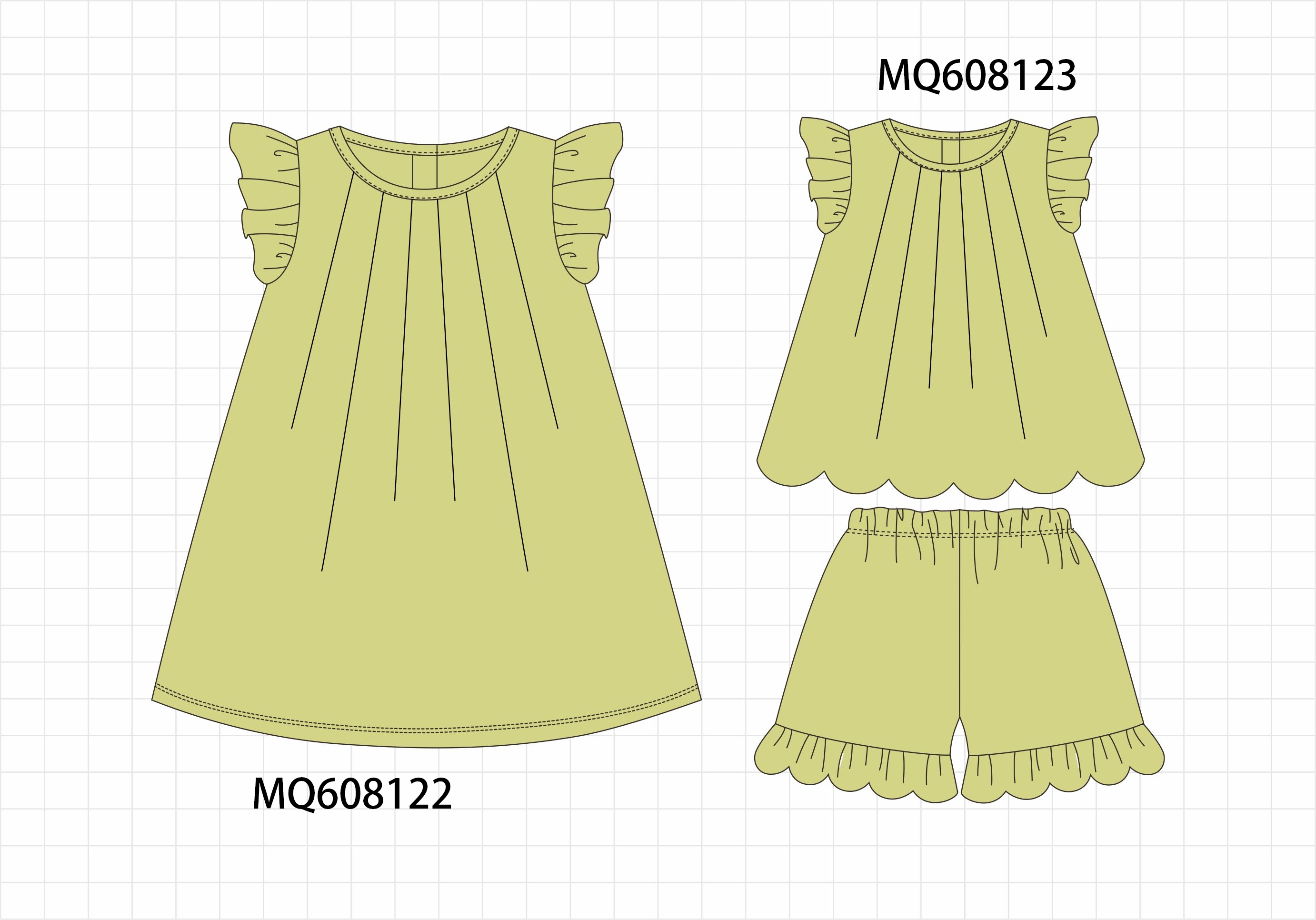 PO103 Sage ruffle collection