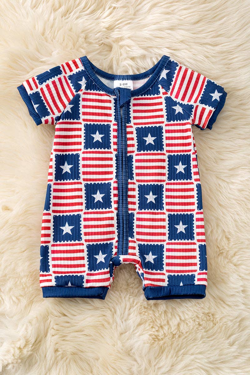 Star & Stripe Patriotic romper