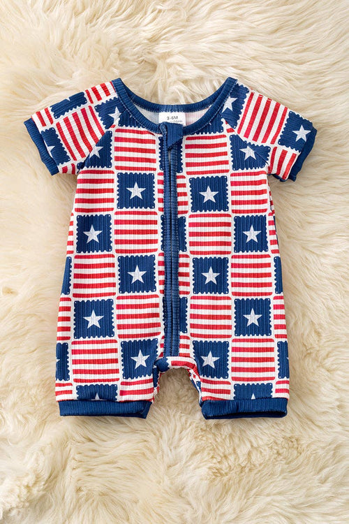 Star & Stripe Patriotic romper