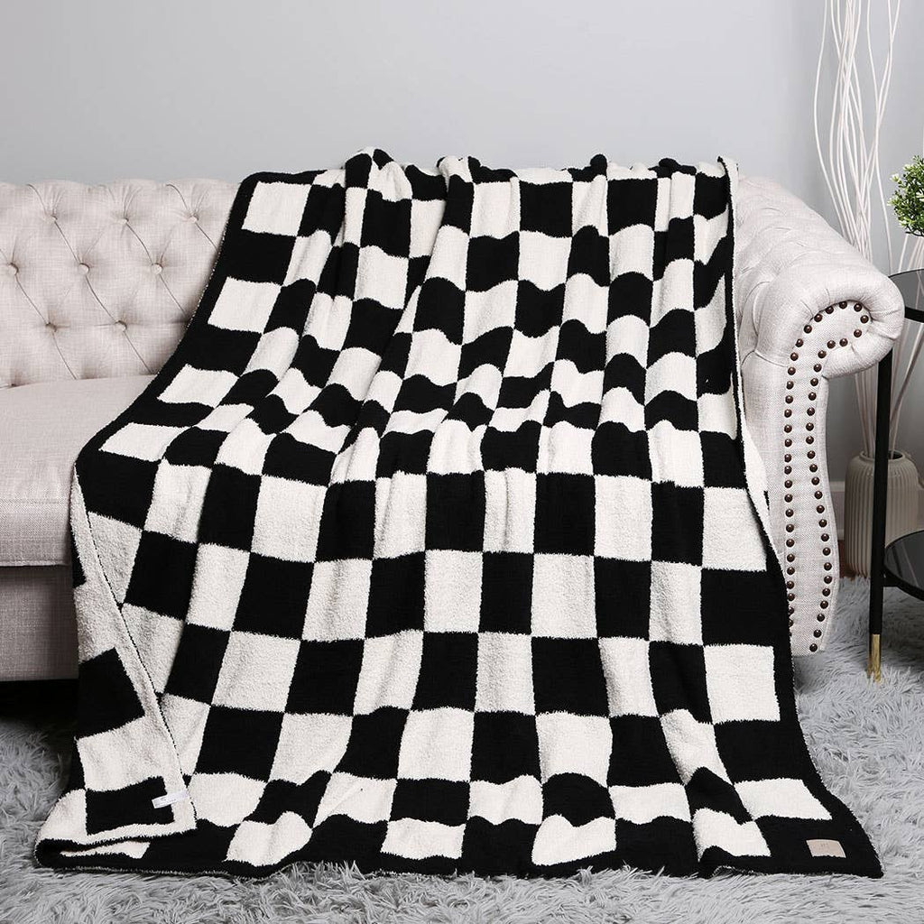 Checkerboard Adult Throw Blanket
