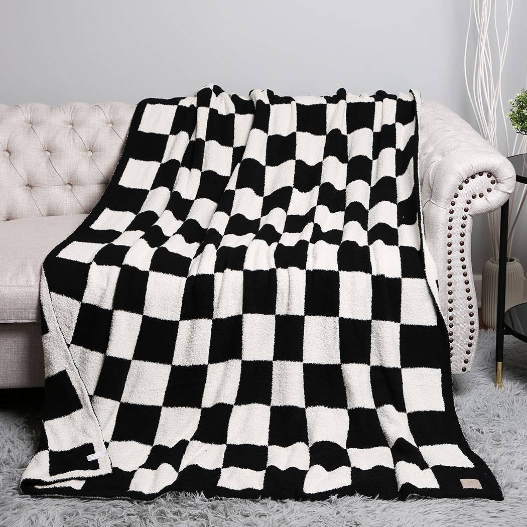 Checkerboard Adult Throw Blanket