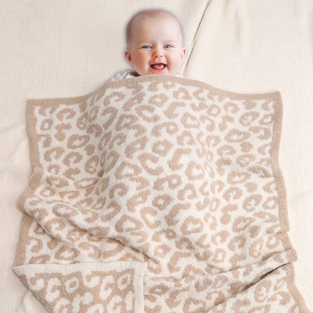 Kids Leopard Print Luxury Soft Throw Blanket