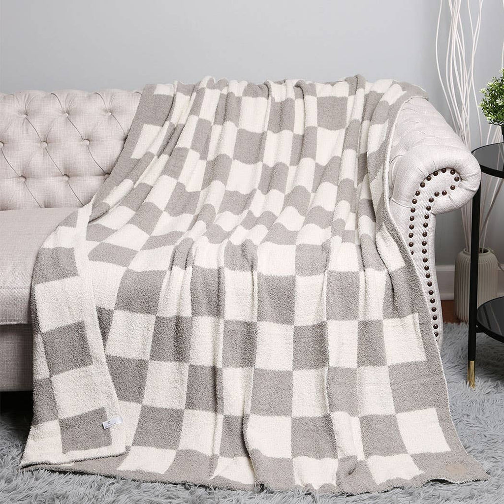 Checkerboard Adult Throw Blanket