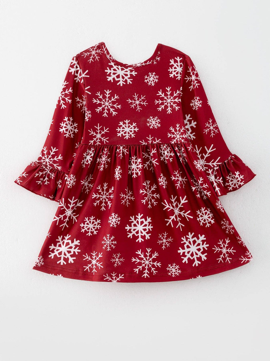 Christmas Girls Santa Print Dress