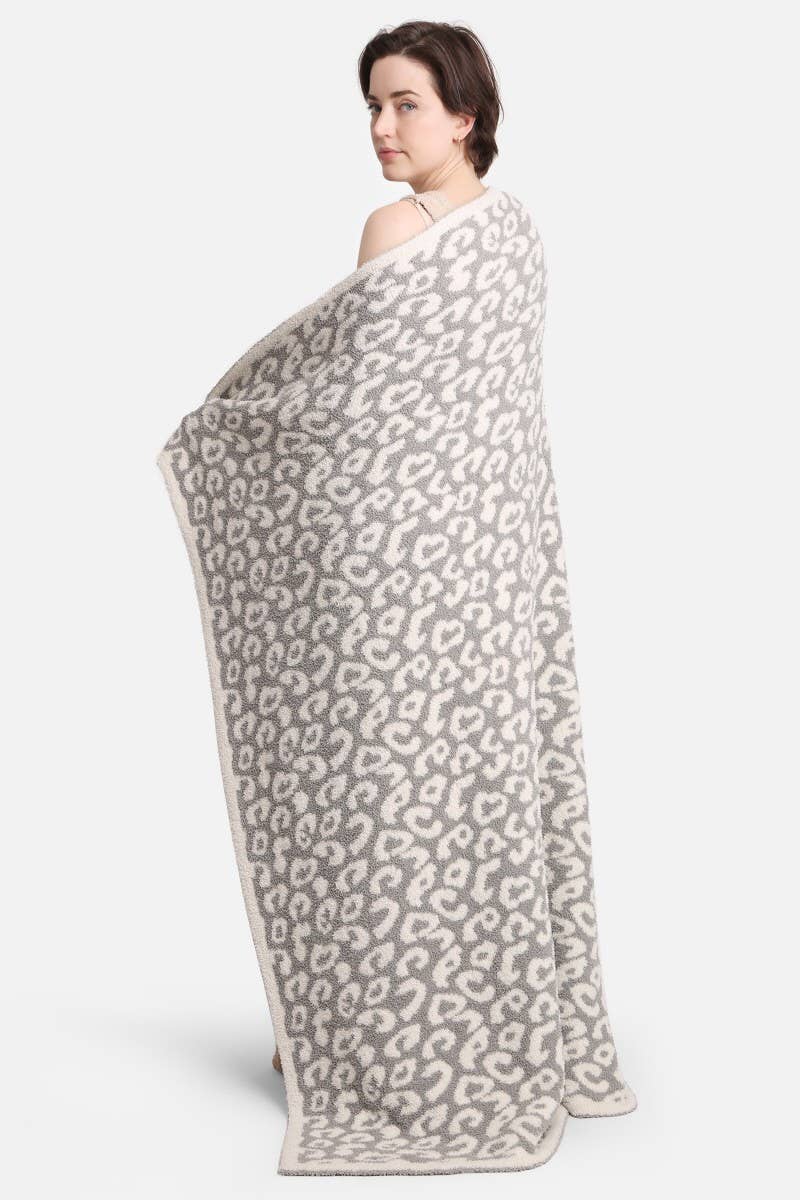 Leopard Print Adult Soft Throw Blanket