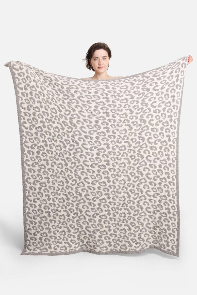 Leopard Print Adult Soft Throw Blanket