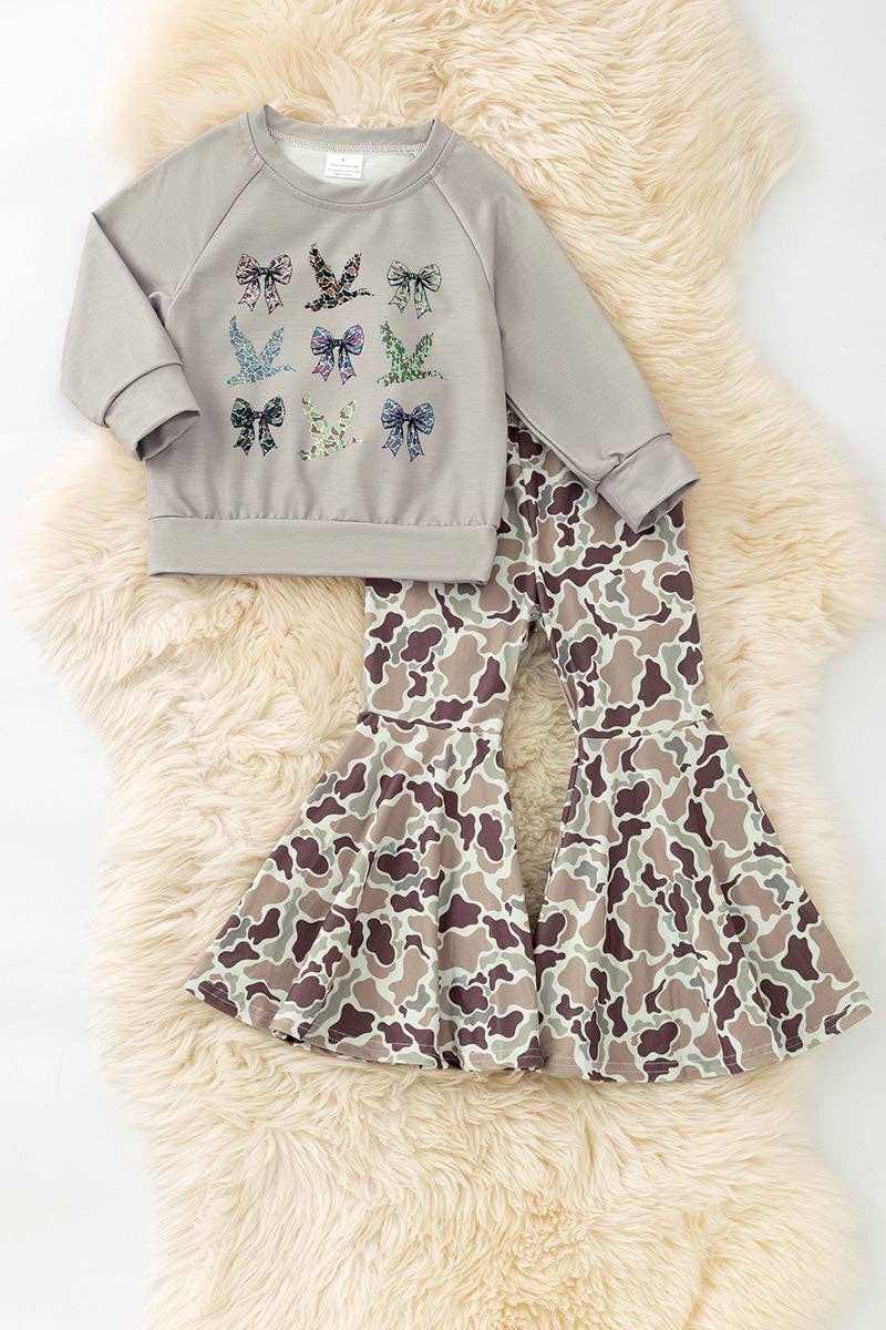 Duck & Bow Camo Pants Set