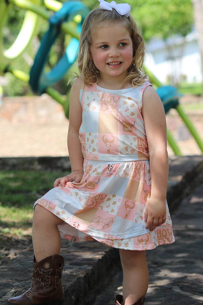 Howdy printed skort set
